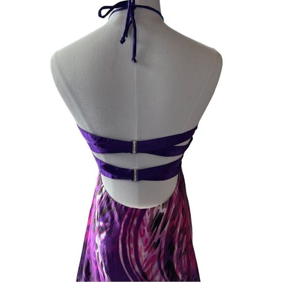 La Femme Pink and Purple Prom Dress 15453 Size 12 - Picture 5 of 10